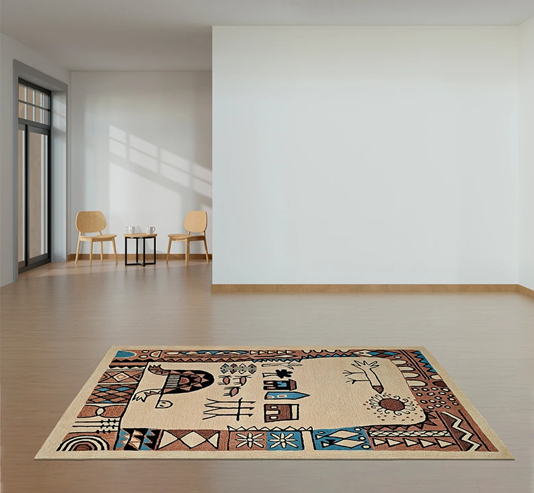 Multicolour Tribal Wool Rug