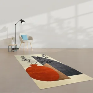Multicolour Modern Art Wool Rug