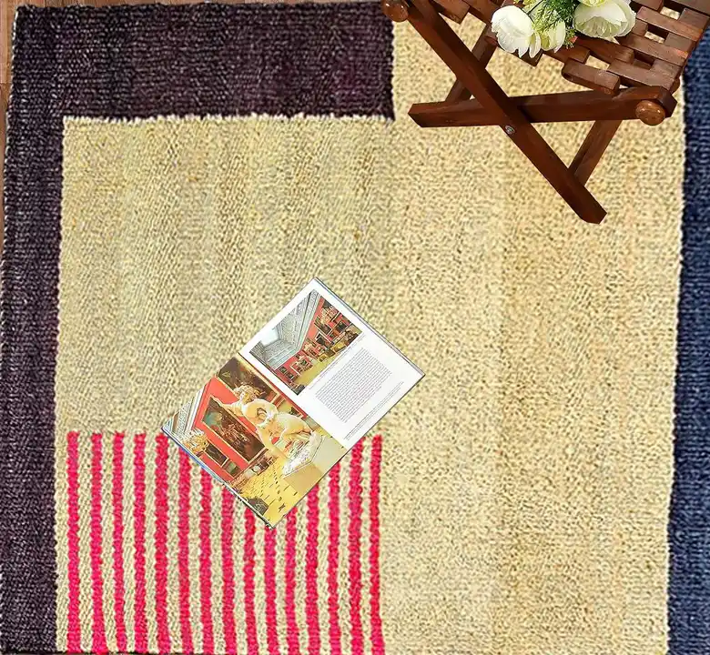 Sandy Pail Geometric Jute Rug - Image 2
