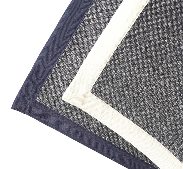 Brown Sisal Panama Boardered Rug - Image 2