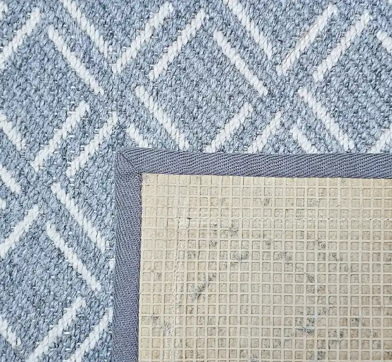 Ash Grey Diamond Wool Jacquard Carpet - Image 3