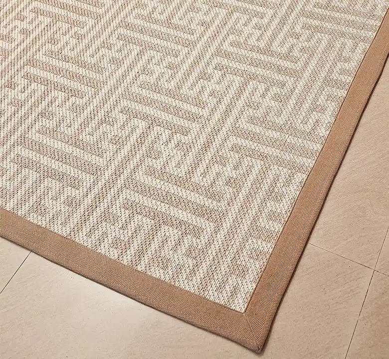 Dark Beige Camelwool Jacquard Carpet - Image 3