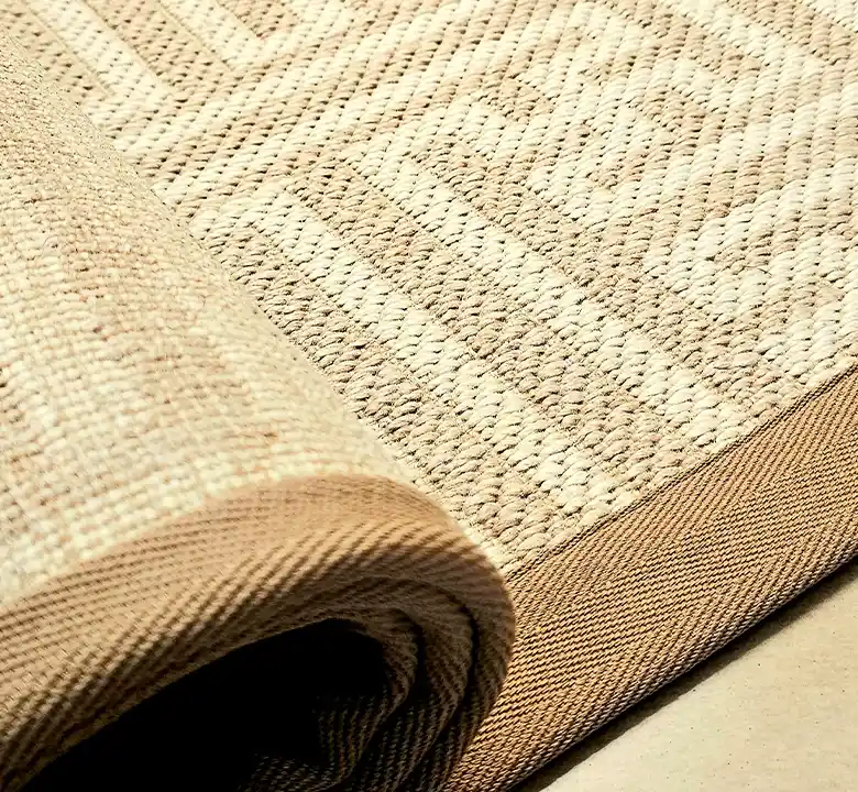 Dark Beige Camelwool Jacquard Carpet - Image 2