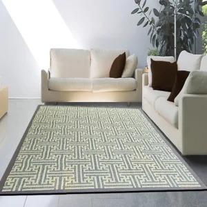 Ash Grey Wool Jacquard Carpet