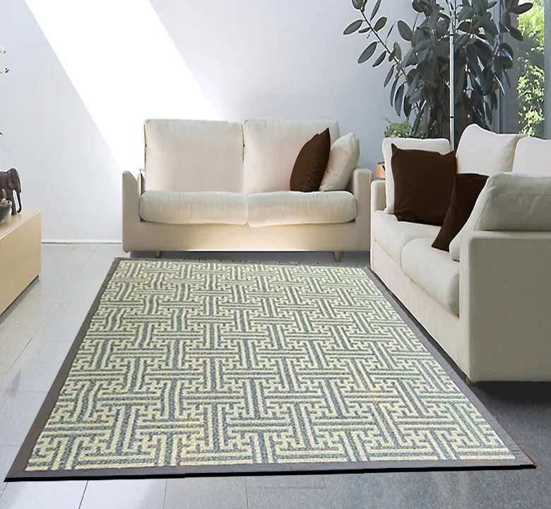 Ash Grey Wool Jacquard Carpet