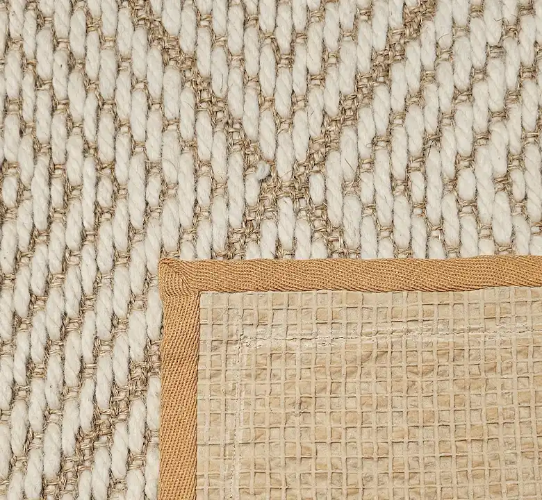 Pearl White Wool Jacquard Carpet - Image 3