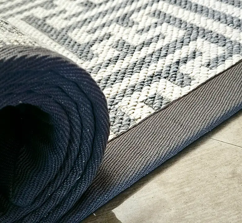 Ash Grey Wool Jacquard Carpet - Image 3