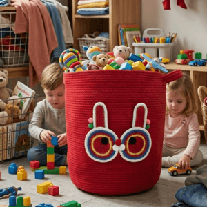 Red Bunny Storage Basket - Image 2