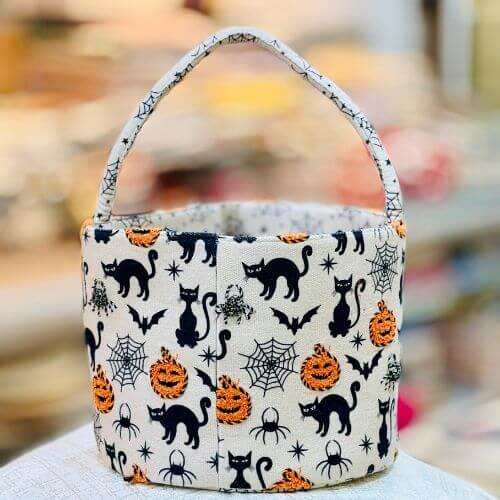 Cute Cat Print Decorative Storage Basket