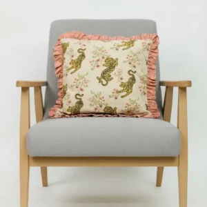 Floral Tiger Cushion Cover