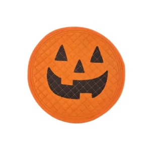 Spooky Pumpkin Quilted Heat-Resistant Trivet Mat
