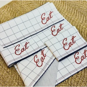 Grid Pattern Cotton Placemats