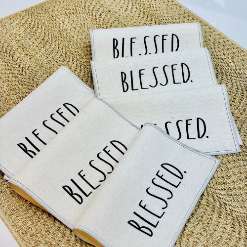 Rustic Canvas Table Placemat Set