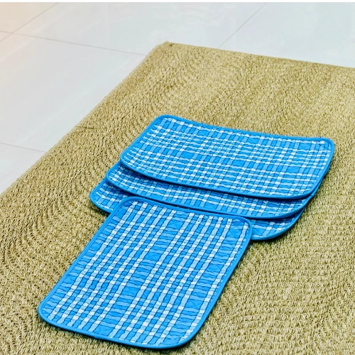 Blue Quilted Placemats