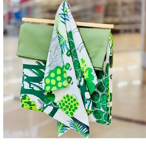 Green Safari Print Bedsheet Set