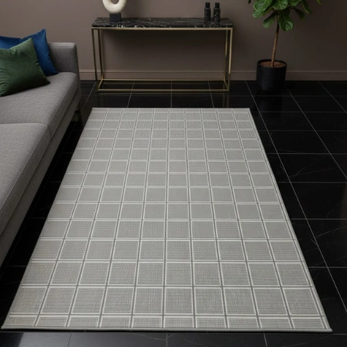 Slate Linear Border Carpet