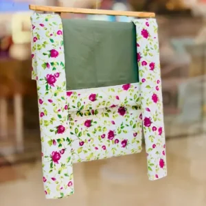 Emerald Vines & Crimson Blossom Bedding
