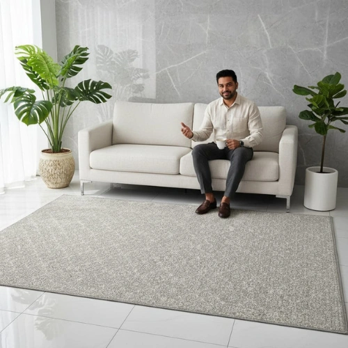 Metric Grey Heathered Rug
