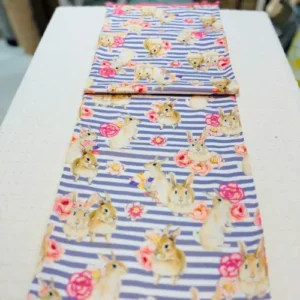 Blossom Bunny Stripe Table Runner