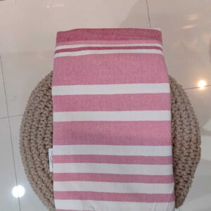 Classic Striped Cotton Bath Towel with Tassels (175 x 96 cm)
