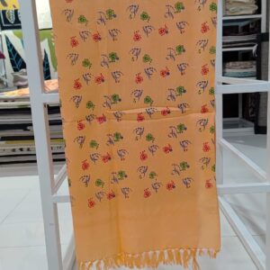 Floral Print Cotton Bath Towel with Tassels (175 x 96 cm)