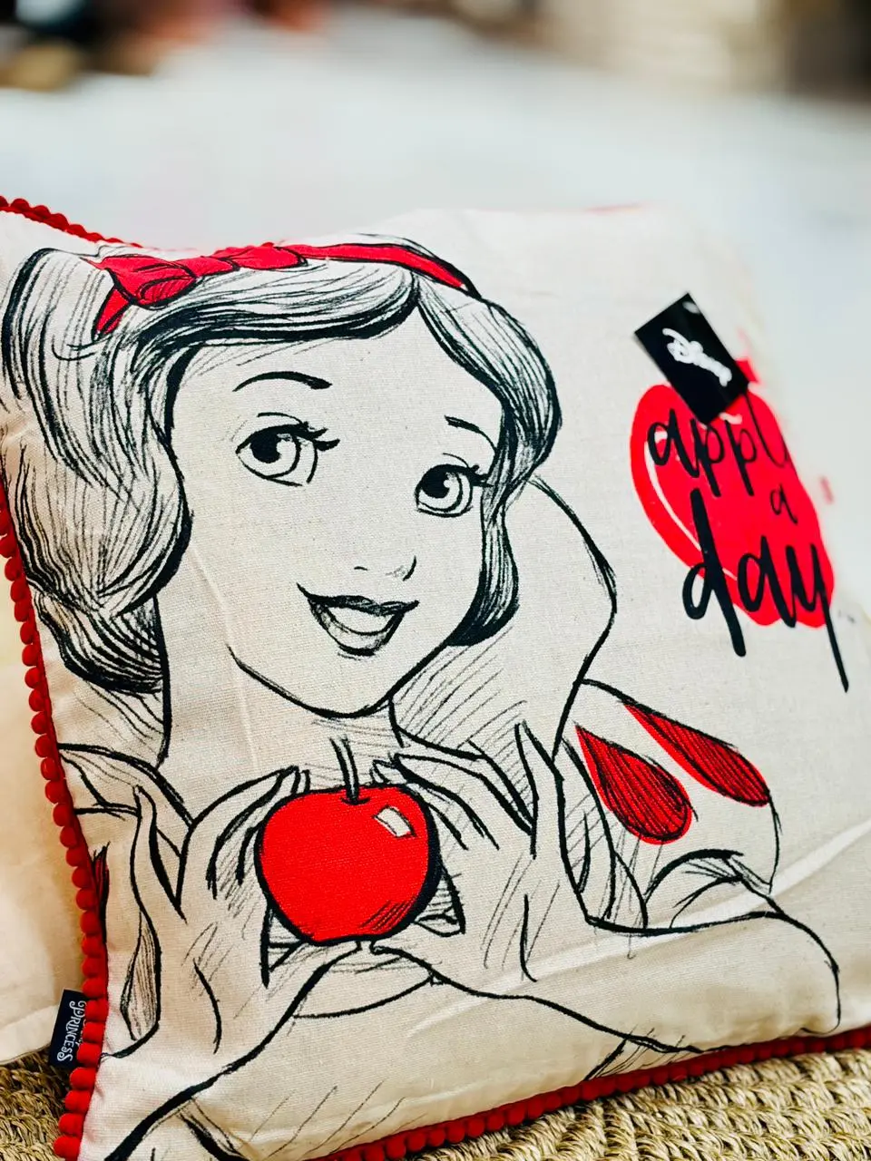 Apple Day Cartoon Cushion Cover - Image 3
