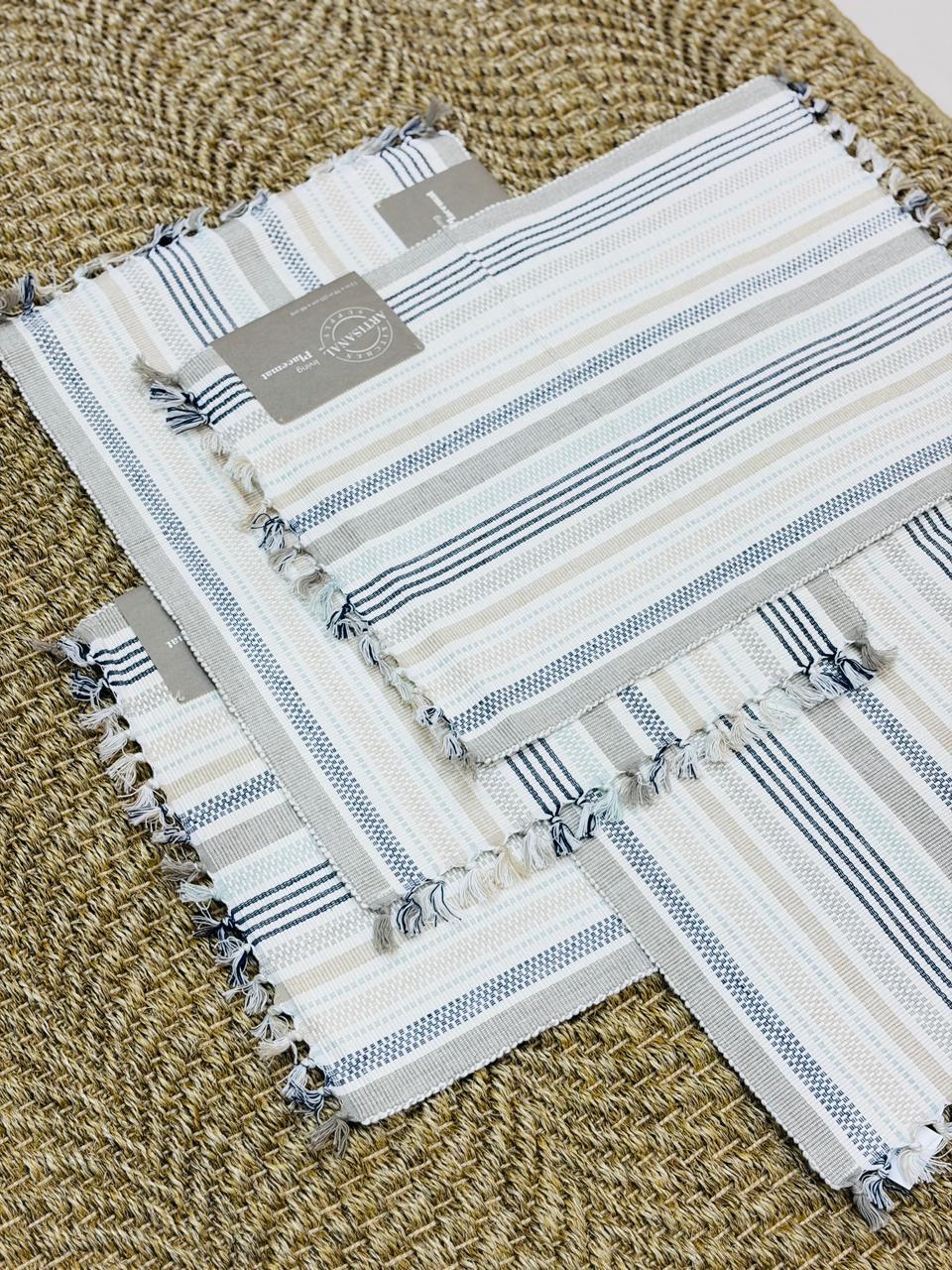 Classic Linen Stripe Table Mat - Image 3