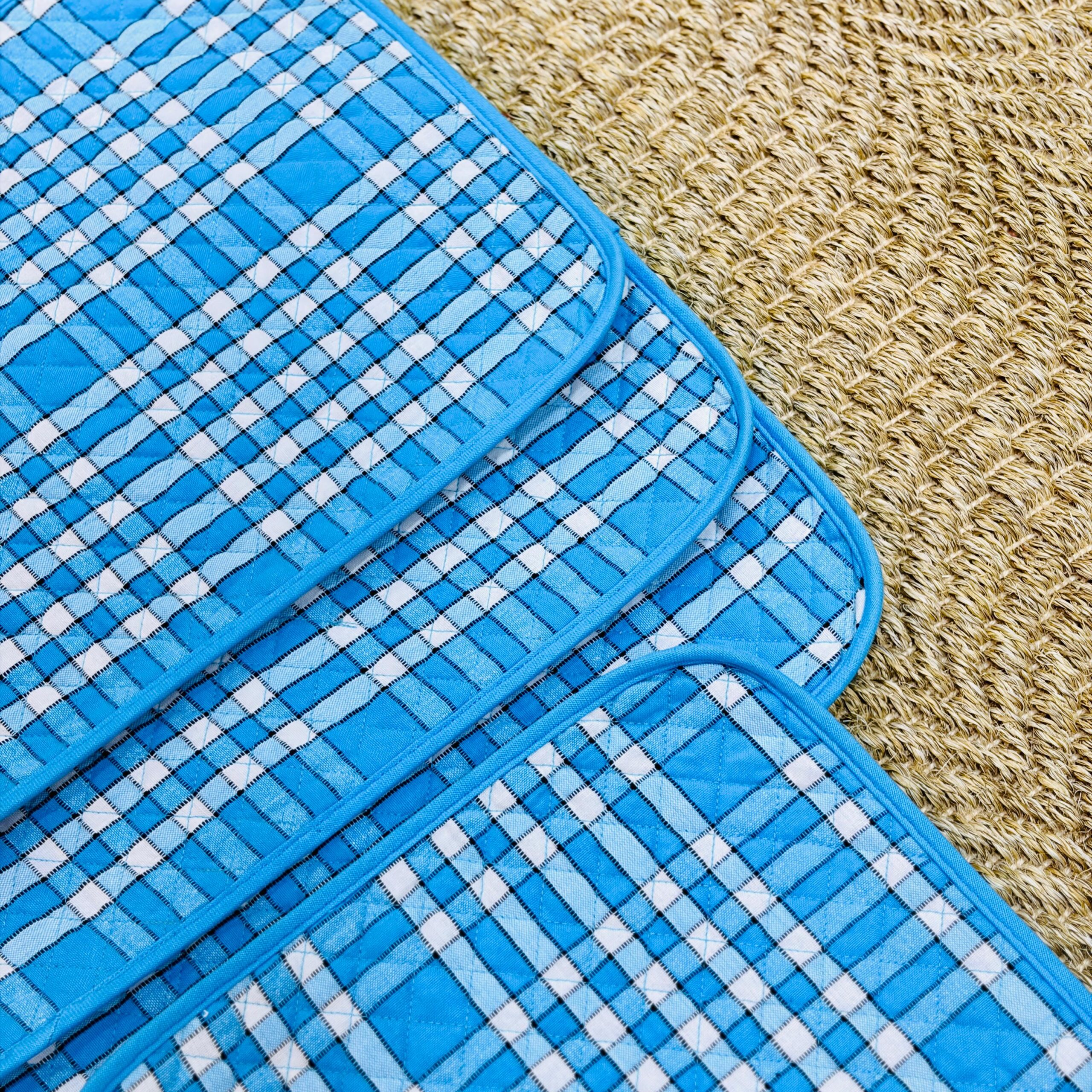 Blue Quilted Placemats - Image 2