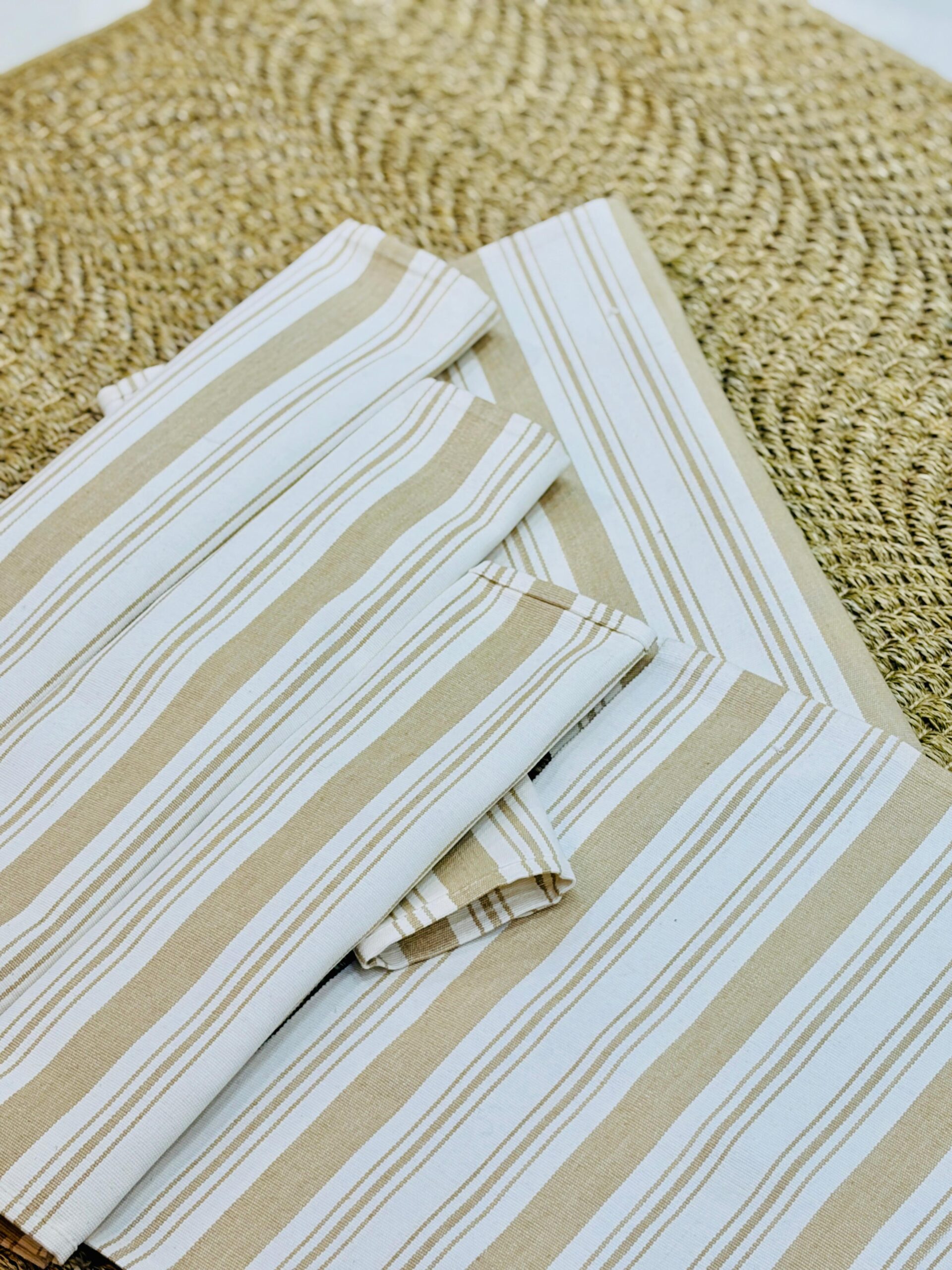 Stripe Cotton Placemat Set - Image 3