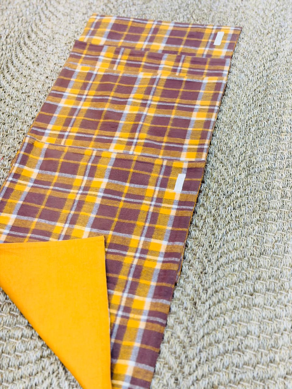 Gold Cotton Flannel Table Mats - Image 3