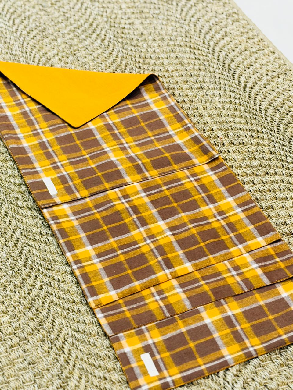 Gold Cotton Flannel Table Mats - Image 2