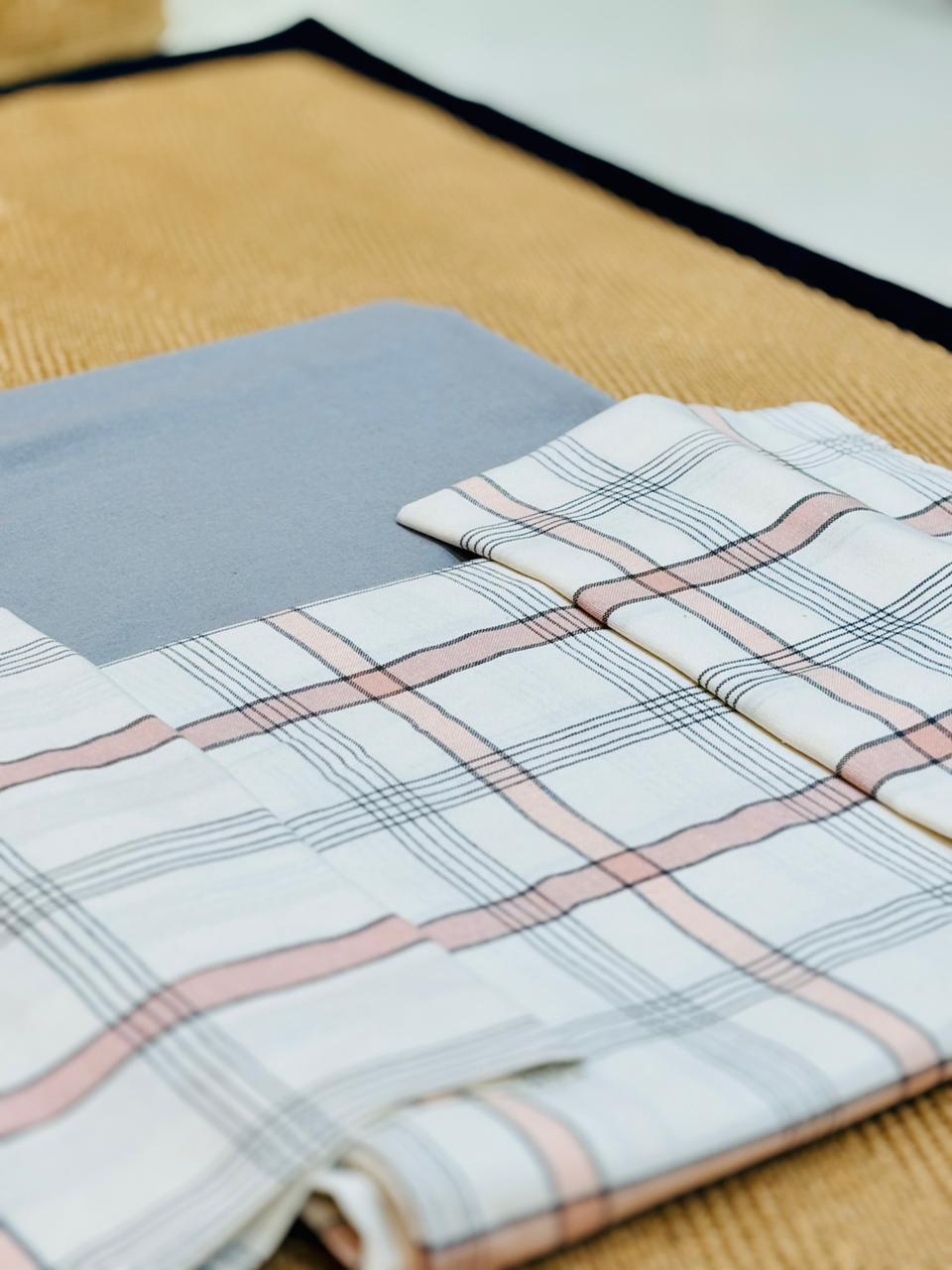 Slate Grey & Windowpane Plaid Set - Image 2