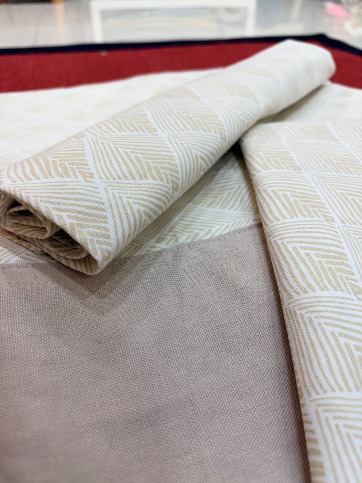 Linear Motif Cotton Sheet Set - Image 3