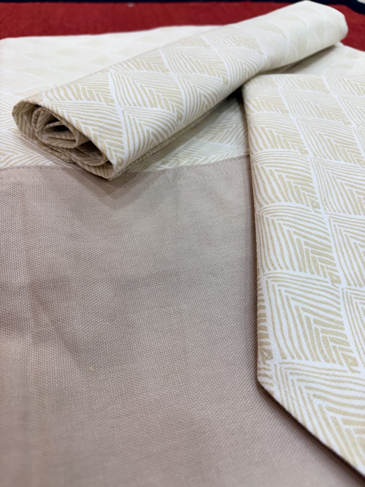Linear Motif Cotton Sheet Set - Image 2