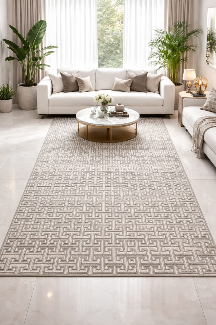 Greek Key Bordered Rug - Image 4