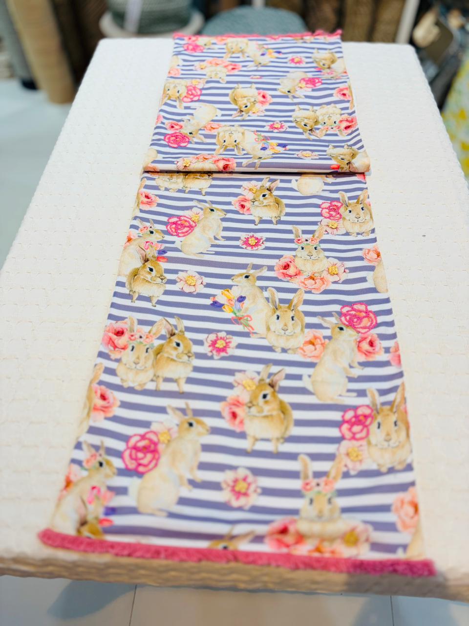 Blossom Bunny Stripe Table Runner - Image 3