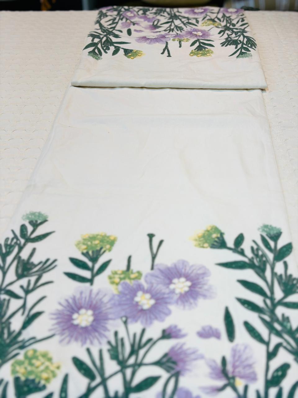 Lavender Garden Tassel Table Runner - Image 2