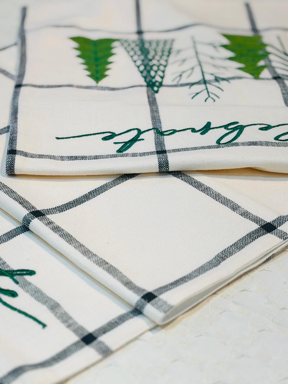 Evergreen Celebration Windowpane Runner - Image 3