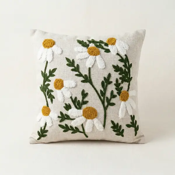 Daisy Floral Cushion Cover