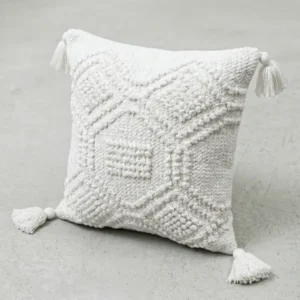 Textured Tassel Cushion Cover