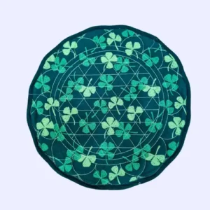 Lucky Clover Quilted Heat-Resistant Trivet Mat