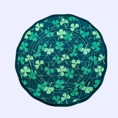 Lucky Clover Quilted Heat-Resistant Trivet Mat