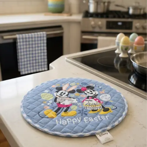 Disney Happy Easter Quilted Trivet Mat – Mickey & Minnie Edition - Image 2