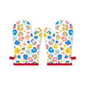 ColorPop Leopard Print Heat-Resistant Oven Mitt