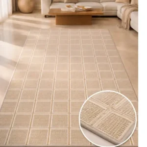 Classic Grid Weave Natural Tone Carpet
