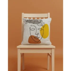 Abstract Face Art Cushion Cover
