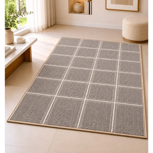Gridline Minimalist Area Rug