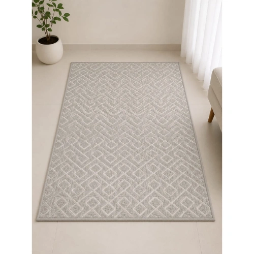 Interlocking Chevron Trellis Rug